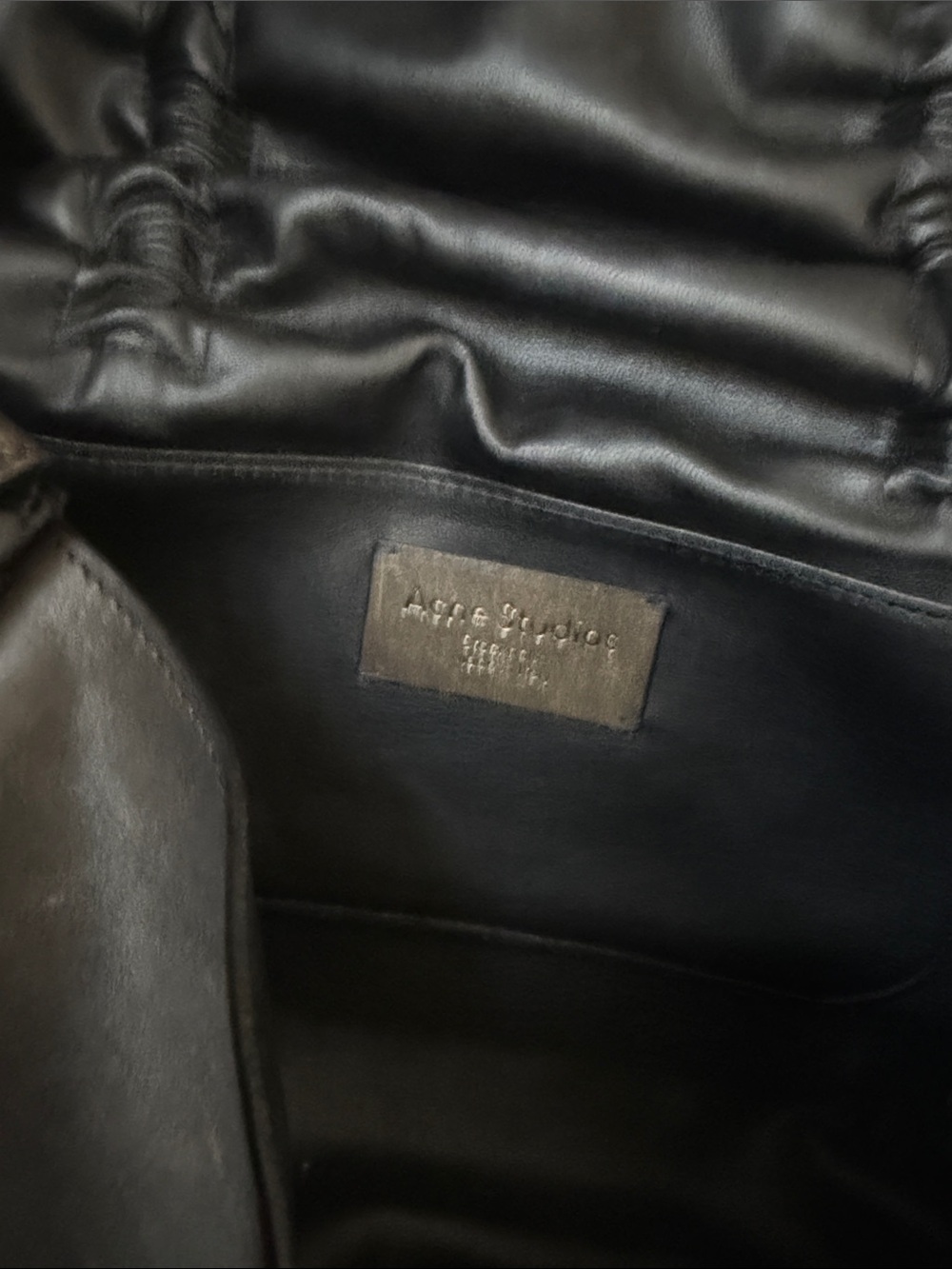 Acne Studios Multipocket Bow Cargo Brown Distressed Shoulder Bag - RARE 1st Ed! - Picture 13 of 14